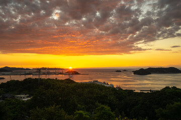 長崎の夕陽