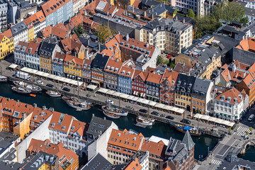Fototapeta na wymiar Nyhavn from above