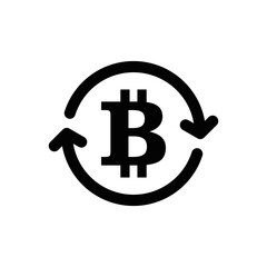 bitcoin icon exchange vector eps