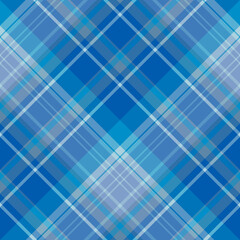 Seamless pattern in positive blue colors for plaid, fabric, textile, clothes, tablecloth and other things. Vector image. 2