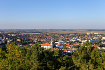 View of Szekszard, Hungary on a summer evening