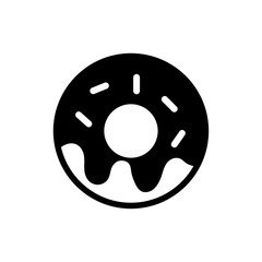 Donut icon, logo isolated on white background