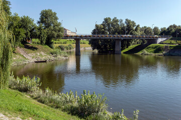 Obraz premium Sugovica riverbank in Baja, Hungary