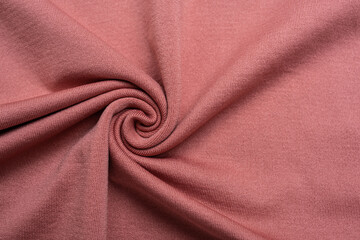 Spiral knitted stretch fabric for sportswear
