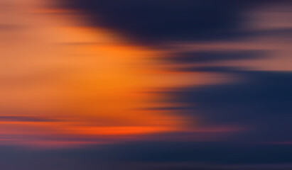 Clouds in motion blur