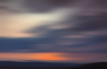 Clouds in motion blur