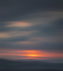 Clouds in motion blur