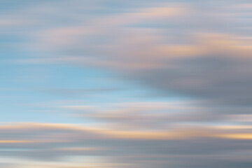 Clouds in motion blur