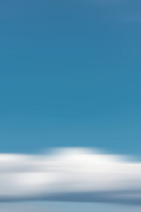 Clouds in motion blur