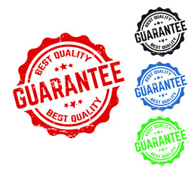 guarantee stamp with grunge effect
