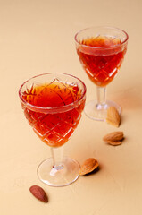 Traditional brown almond liquid