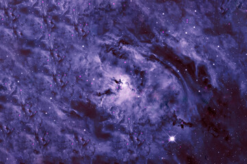 Blue galaxy with stars. Elements of this image were furnished by NASA.