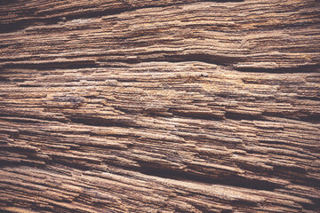 Rotten wood with lines broken pattern, weathered cracked vignette grunge texture for background