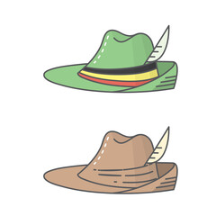 national German hat for the Oktoberfest beer festival