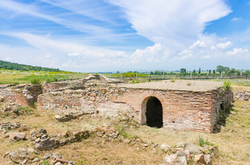 Ruins of a late antique city in the Kabyle archaeological reserve, Bulgaria