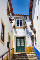 Seitengasse in Obidos in Portugal
