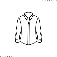 Child shirt vector icon in outline