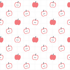 Apple seamless pattern background