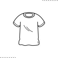 Child T-shirt vector icon in outline