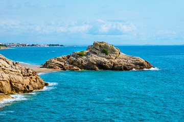 Torn Beach in Hospitalet del Infant, Spain