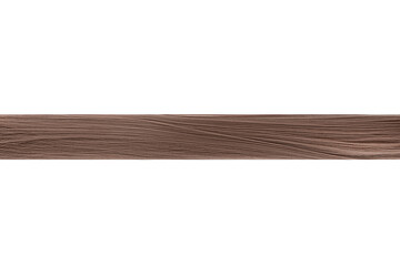 Brown hair in line shape on white background, isolated