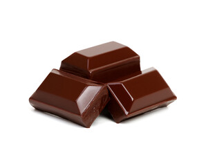 Chocolate isolated on white