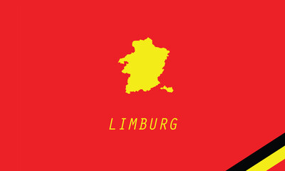 Limburg map province vector illustration