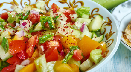 Israel  Pepper Tomato Salad