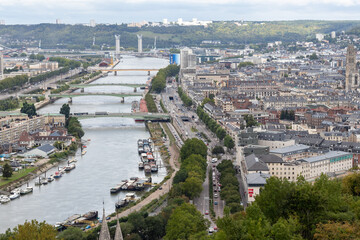 Panorama de Rouen avec vue sur la Seine
