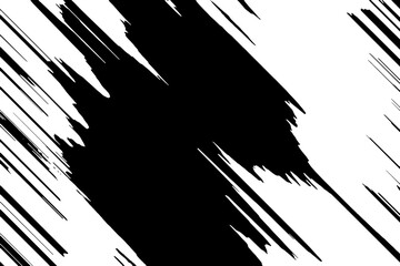Grunge black texture on white background (Vector). Use for decoration, aging or old layer