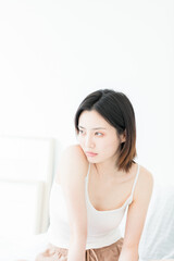 Naklejka premium Beautiful young Asian women