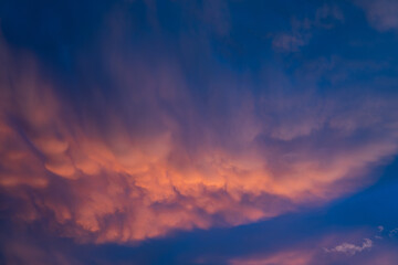 Twilight sky background with Colorful sky in twilight background