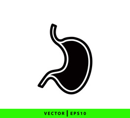 Stomach icon vector logo design template