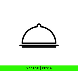 Tray icon vector logo design template