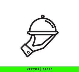 Fototapeta premium Tray icon vector logo design template