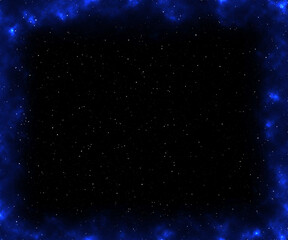 Fototapeta premium light blue abstract galaxy space and white stars in outer space dust in the universe.