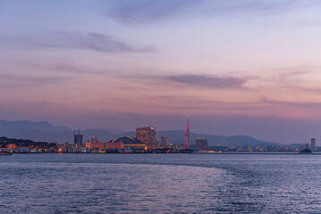 Obraz premium 福岡市の風景 夜景