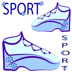 vector illustration of a shoe