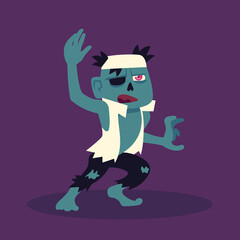 zombie character for happy halloween