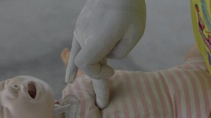 Demo CPR for Infants (Newborn to 1 Year) how to deal with Infant Choking & Perform Infant CPR method. 