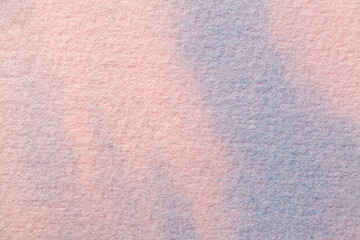 Abstract art background light pink and blue colors. Watercolor painting on canvas with soft rose gradient.