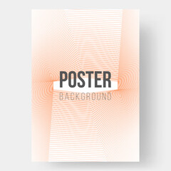 Obraz premium Abstract poster illustration. Outline geometric ornament. Monochrome creative stylish texture. Eps10 vector.