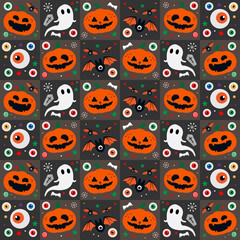 halloween pattern design. vector illustration