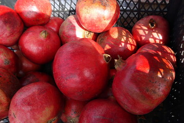 Ripe pomegranates