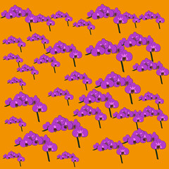 Orchid sprig pattern