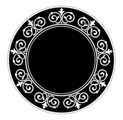 Ornate Circle Frame Design