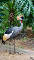 grey crowned crane