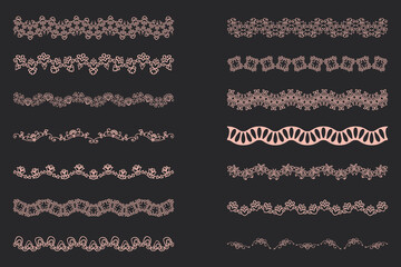 Elegant Lace Borders Frames laser cut. Picture Frames Art scrapbook