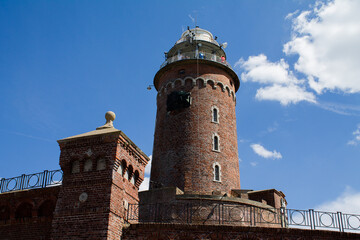 Fototapeta na wymiar The Kolobrzeg lighthouse in Poland.