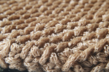 knitted fabric texture close up, color fabric textile knitted